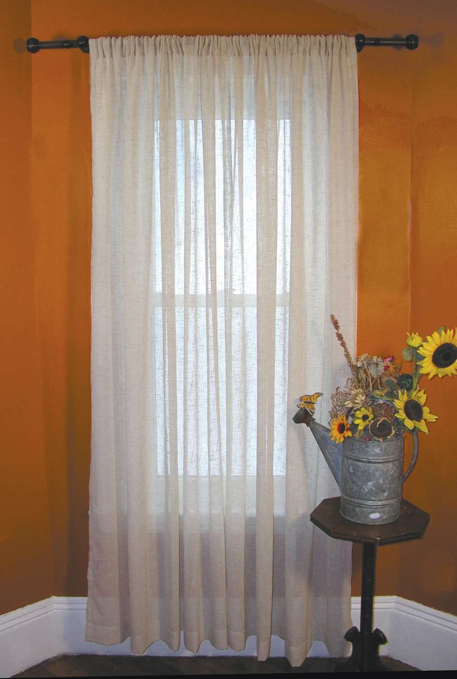 Shannon Linen Blend Rod Pocket Curtain Panel Questions & Answers